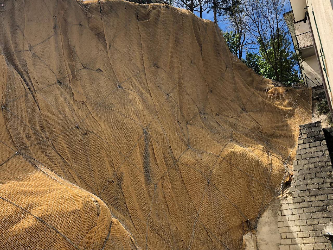 Vertical P - Rete armata con geostuoia tridimensionale comune di filettino (FR)